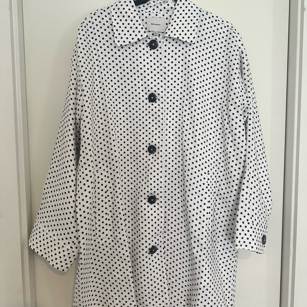 Reformation Irene Linen Jacket Ivory - Size M